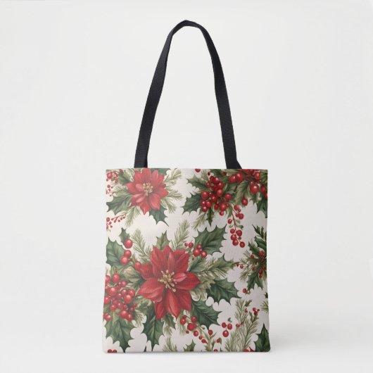 Weihnachts-Holly & Red Berries-Tasche Tasche (Vorderseite)
