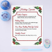 Weihnachts-Holly-Restaurant - Sonderaktionen Flyer (Einzeln)