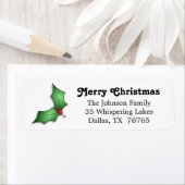 Weihnachts-Holly-Rücksendeadresse (Insitu)