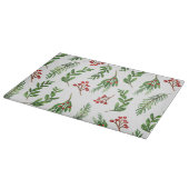 Weihnachts Holly Schneidebrett (Ecke)