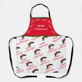 Weihnachts Holly Schürze (Vorderseite)