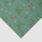Weihnachts Holly Seidenpapier (Ausschnitt)