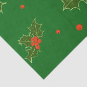 Weihnachts Holly Seidenpapier (Detail)