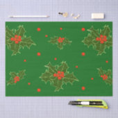 Weihnachts Holly Seidenpapier (Handwerk)