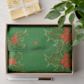 Weihnachts Holly Seidenpapier (Geschenk)