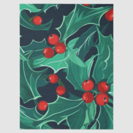 Weihnachts Holly Seidenpapier