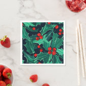 Weihnachts Holly Serviette (Beispiel)