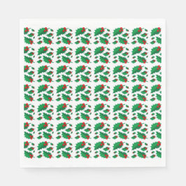Weihnachts Holly Serviette