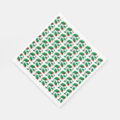 Weihnachts Holly Serviette (Ecke)
