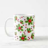 Weihnachts-Holly-Tasse Kaffeetasse (Links)