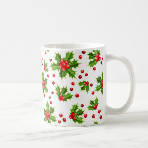 Weihnachts-Holly-Tasse Kaffeetasse