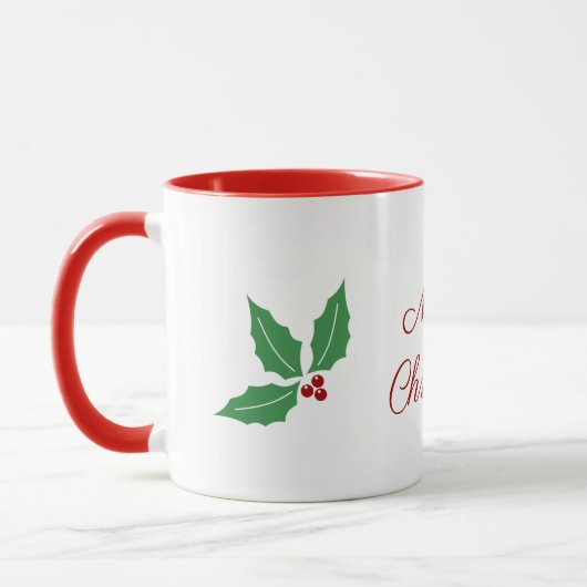Weihnachts-Holly-Tasse Tasse (Links)