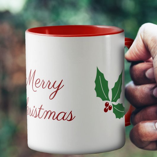 Weihnachts-Holly-Tasse Tasse