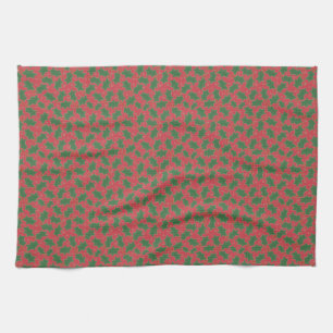 Weihnachts Holly Tee Handtuch