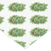 Weihnachts Holly Tischdecke (Schrägansicht)