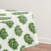 Weihnachts Holly Tischdecke (Beispiel)