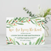 Weihnachts-Holly-Wreath-Verkündung Ankündigung (Stehend Vorderseite)