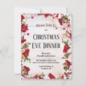 Weihnachts Holries Weihnachtsabend Abendessen Part Einladung (Vorderseite)