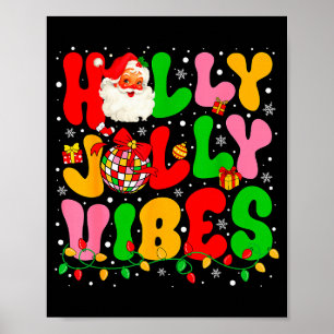 Weihnachts-Holunder Fröhliche Stimmung Weihnachtsm Poster