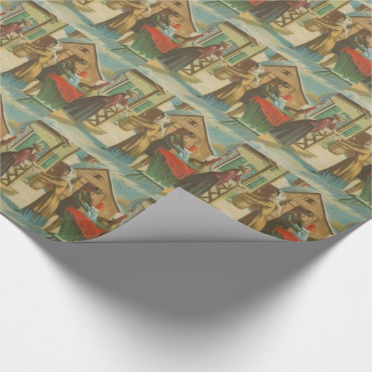 Weihnachts-Homecoming Geschenkpapier (Ecke)