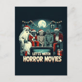 Weihnachts-Horror-Filme Freunde Postkarte (Vorderseite)