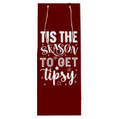 Weihnachts-Hostess-Geschenk Geschenktüte Für Weinflaschen (Rückseite)