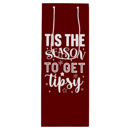 Weihnachts-Hostess-Geschenk Geschenktüte Für Weinflaschen (Vorderseite)