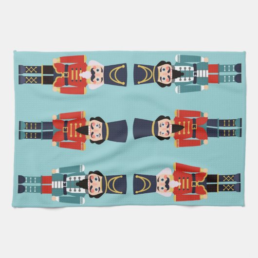 Weihnachts-Hostess-Geschenk Nutcrackers Geschirrtuch (Horizontal)