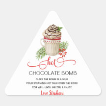 Weihnachts-Hot-Chocolate-Bombenkleber
