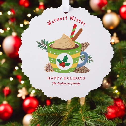Weihnachts-Hot-Chocolate-Cup Ornament Karte