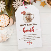 Weihnachts Hot Cocoa Bomb Schokolade Liebesmarken Geschenkanhänger