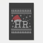 Weihnachts-HR-Urlaub Funny Human Resources Xmas Post-it Klebezettel (Vorderseite)
