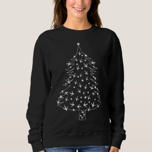 Weihnachts-Hüherrassen des Bauern Silkie Polish Sweatshirt