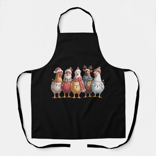 Weihnachts-Hühner Weihnachten Weihnachten Hühnerge Schürze (Vorderseite)