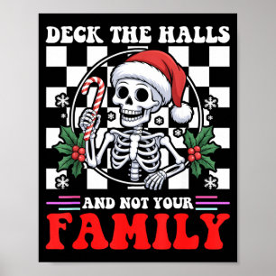 Weihnachts-Humor Schmückt die Hallen, nicht eure F Poster