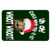 Weihnachts-Hump Day Camel Whoot Whoot Magnet (Horizontal)