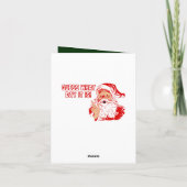 Weihnachts-Hump-Tag Kamel Weihnachtskarte Feiertagskarte (Rückseite)