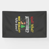 Weihnachts-Hund Attitüde Humor Banner (Horizontal)