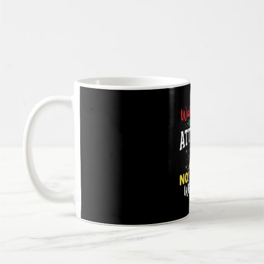 Weihnachts-Hund Attitüde Humor Kaffeetasse (Links)
