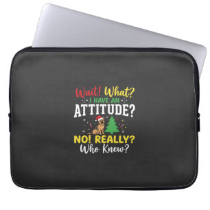 Weihnachts-Hund Attitüde Humor Laptopschutzhülle