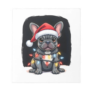 Weihnachts-Hund-Baum-T-Shirt Süß Lustig Welpen Hun Notizblock