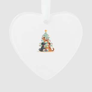 Weihnachts-Hund-Baum T-Shirt Süß Lustig Welpen Hun Ornament