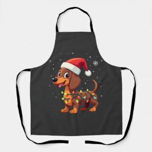 Weihnachts Hund Dachshund Nikolaus Weihnachten Wie Schürze