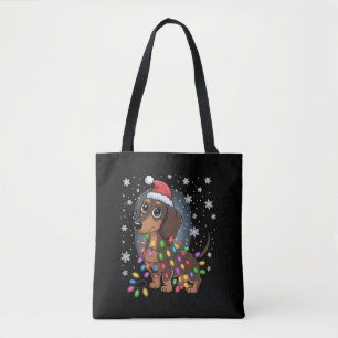 Weihnachts Hund Dachshund Nikolaus Xmas Wiener Tasche