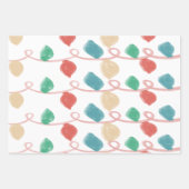 Weihnachts-Hund Doodles Feiertag Geschenkpapier Set (Vorderseite 3)