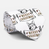Weihnachts-Hund: Frohe Weihnachten! Krawatte (Gerollt)