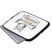 Weihnachts-Hund: Frohe Weihnachten! Laptopschutzhülle (Vorne Knopf)