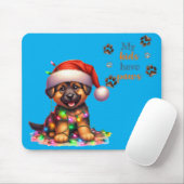 Weihnachts-Hund-Mauspad Mousepad (Mit Mouse)