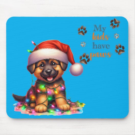 Weihnachts-Hund-Mauspad Mousepad (Vorne)