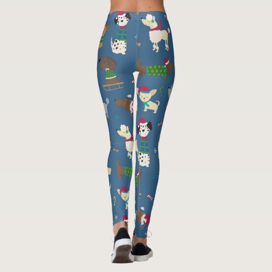 Weihnachts-Hund Niedliche Doggie Leggings (Rückseite)